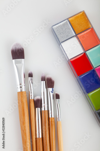 brushes and cosmetics