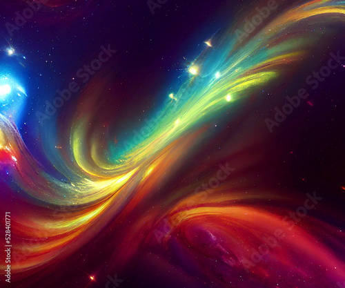 multicolored galaxy and stars wallpaper 