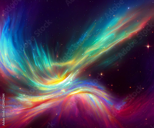 multicolored galaxy and stars wallpaper 