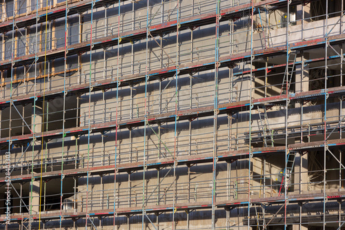 construction site with scaffolding © Yann Wirthor
