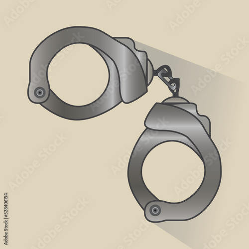 handcuffs and key