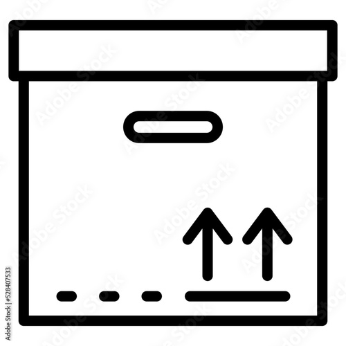 cardboard box icon