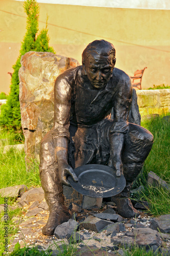 Sculpture of a man, Zlotoryja, Lower Silesian Voivodeship, Poland. photo