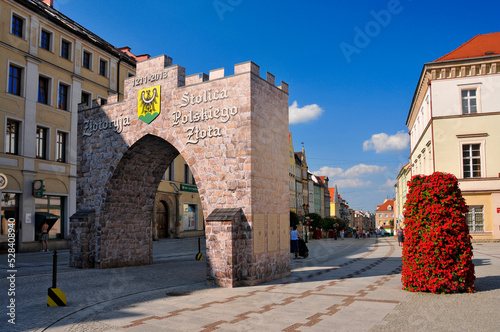 Arch at the Basztowa street. Zlotoryja, Lower Silesian Voivodeship, Poland. photo