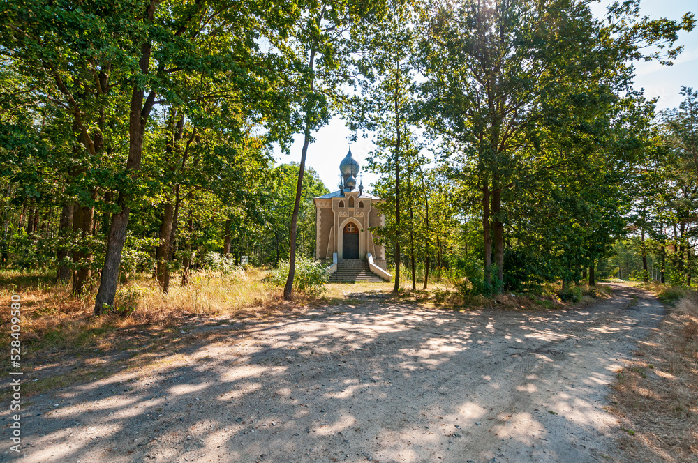 Obraz premium Orthodox church of St. Jerzy the Winner, Chruscin, Lodz Voivodeship, Poland