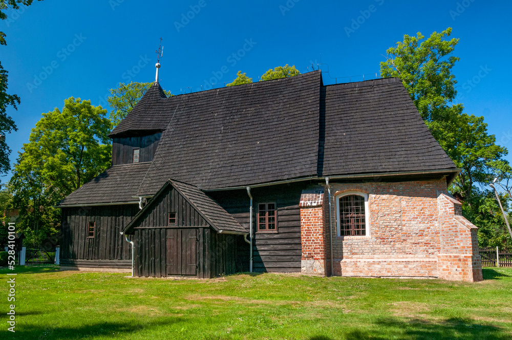Wooden church of the Holy Trinity, Baldwinowice, Opole Voivodeship, Poland Wooden church of the Holy Trinity, Baldwinowice, Opole Voivodeship, Poland