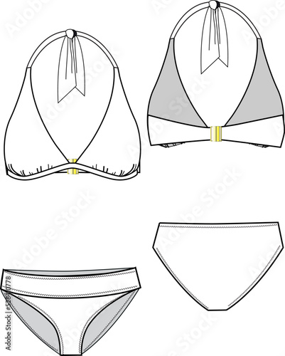 set of bikini ,halter top