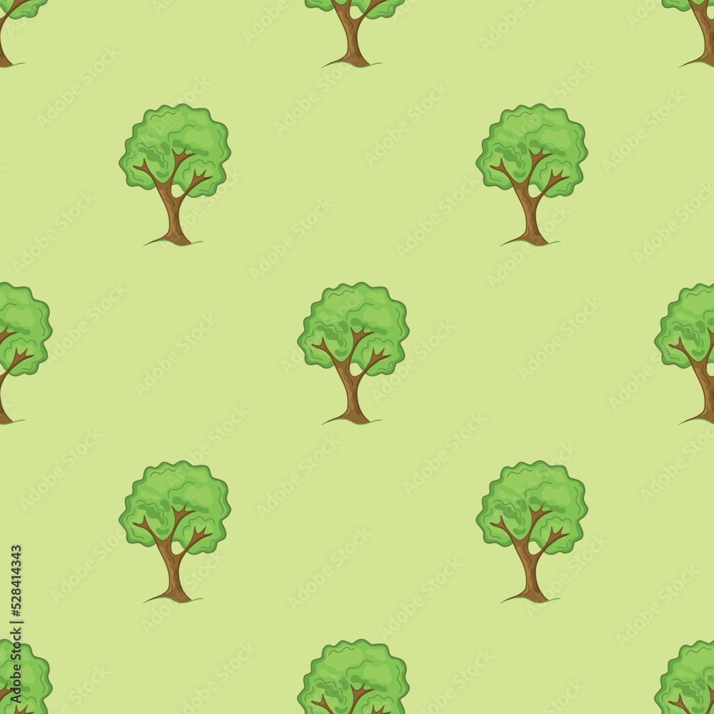 Seamless pattern of trees Seamless pattern of trees
