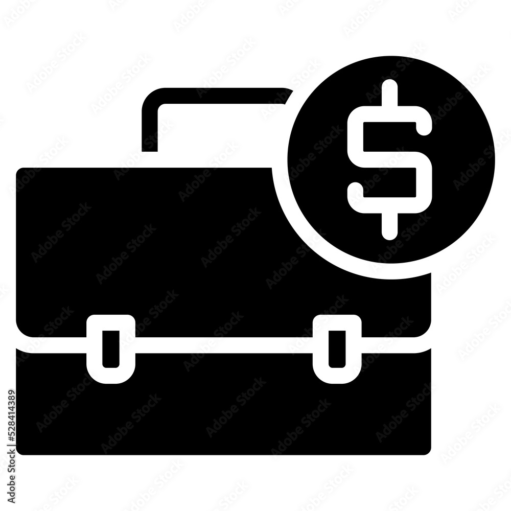 Financial business icon. Solid design. For presentation. Financial business icon. Solid design. For presentation.