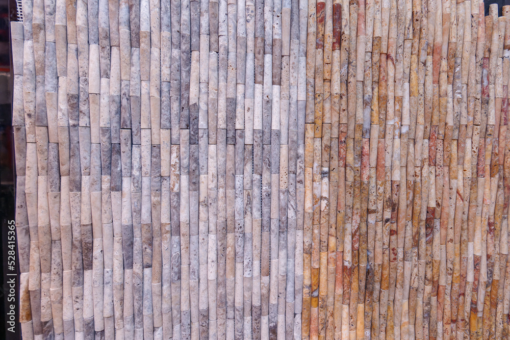 Stone wall flooring ceramic tile, faience patterns, texture, background. Stone wall flooring ceramic tile, faience patterns, texture, background.