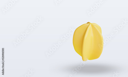3d Fruits Star fruit rendering right view
