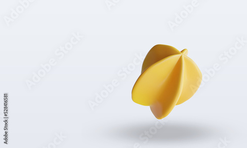 3d Fruits Star fruit rendering top view