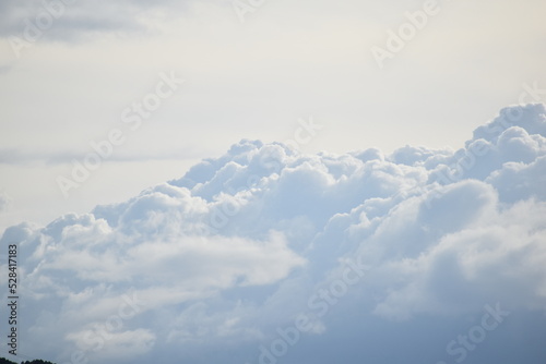 夕焼け、夏空、雲、雲海、滋賀県、琵琶湖、上空、入道雲