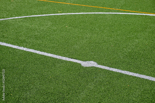Central part of an artificial turf soccer pitch © Vic
