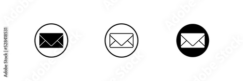 mail icon set, simple vector illustration, business vector icon, symbol, logo illustration, new message, vector image, white design