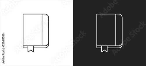 icon notebook, sketchbook vector icon, vector illustration
