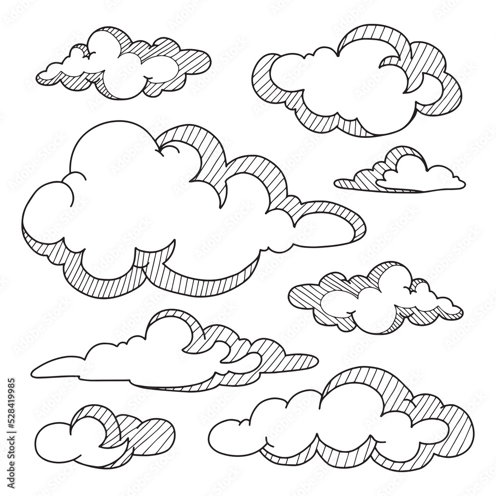 Fototapeta premium set of clouds