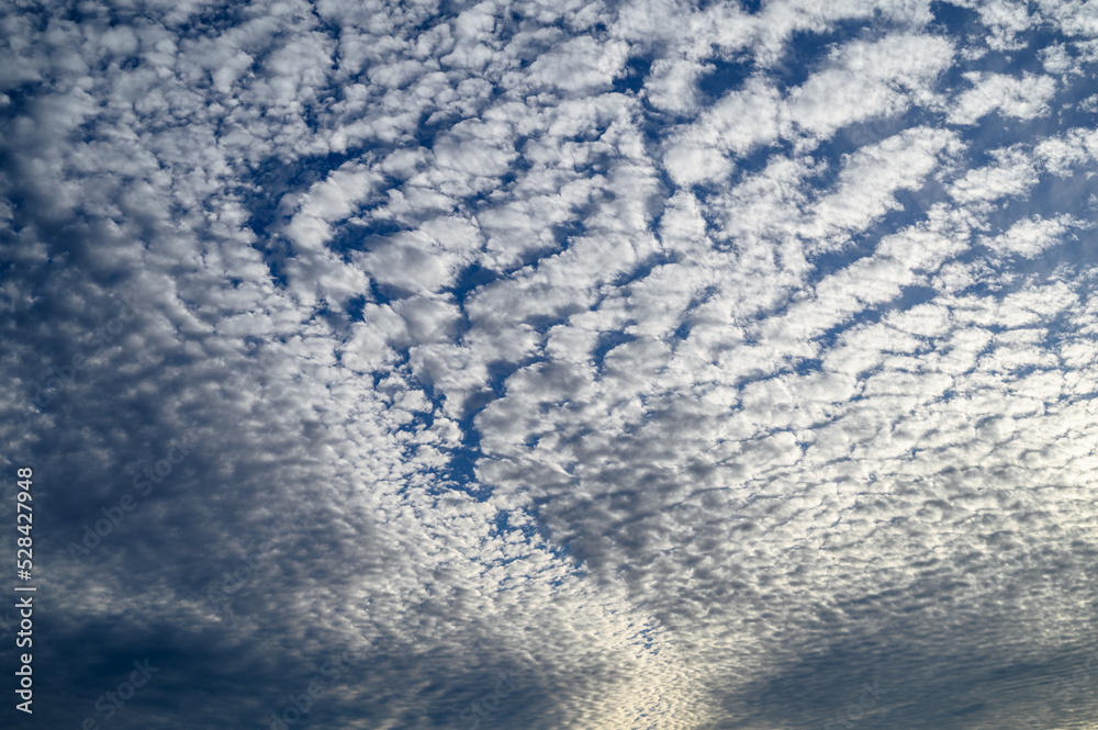 Dramatic blue sky with white clouds. Dramatic blue sky with white clouds.
