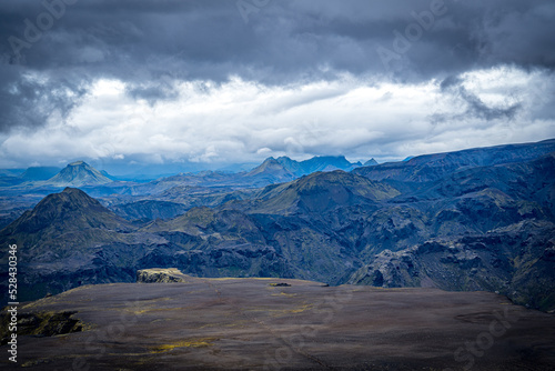 clouds over the mountains, Laugavegur Trail, Iceland