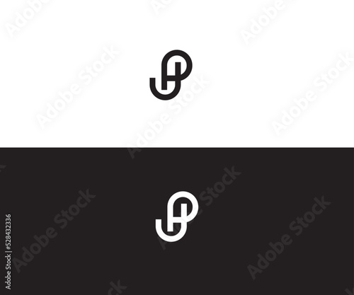 PH, HP, PJ, JP Letter Logo Vector Template Abstract Monogram Symbol