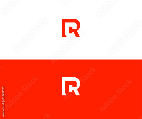 CR, RC, R Letter Logo Vector Template Abstract Monogram Symbol