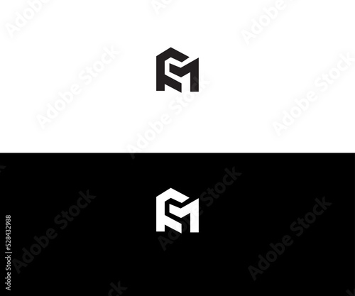 FM, MF, PM, MP Letter Logo Vector Template Abstract Monogram Symbol
