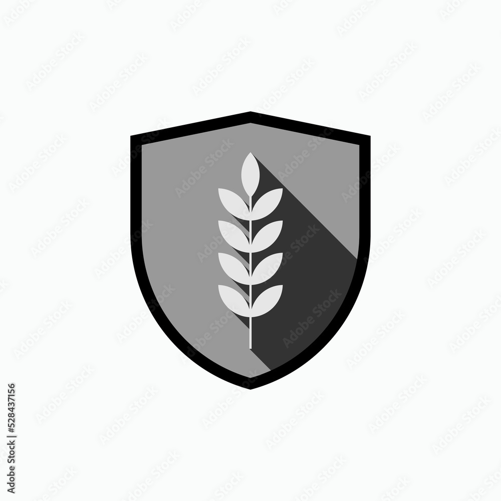 Food Security Icon. A Symbol of Mass Consumption Material Preparedness. Simple Symbol & Logo Template - Vector.   