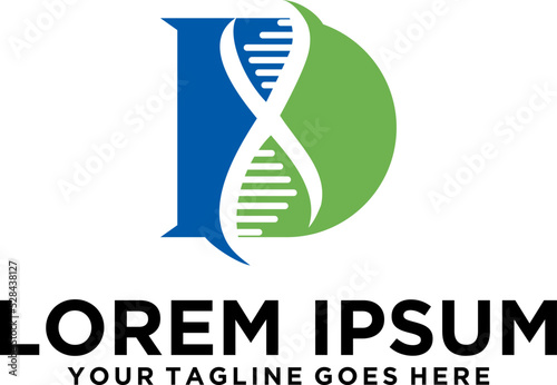 DNA biology letter D logo