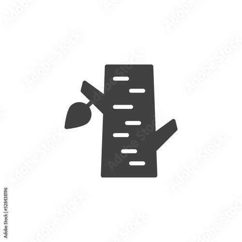 Birch tree vector icon
