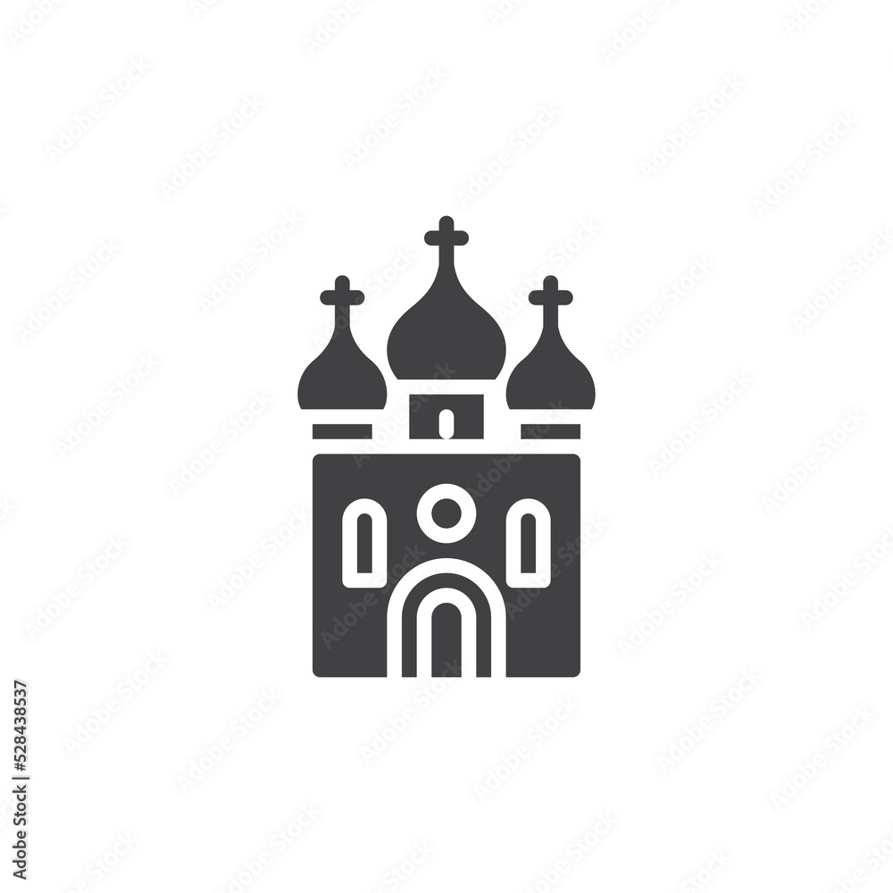 Church building vector icon