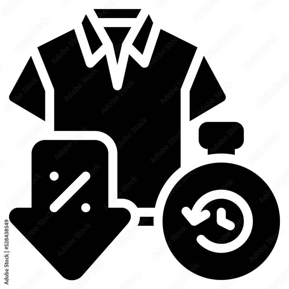 sale time glyph icon sale time glyph icon