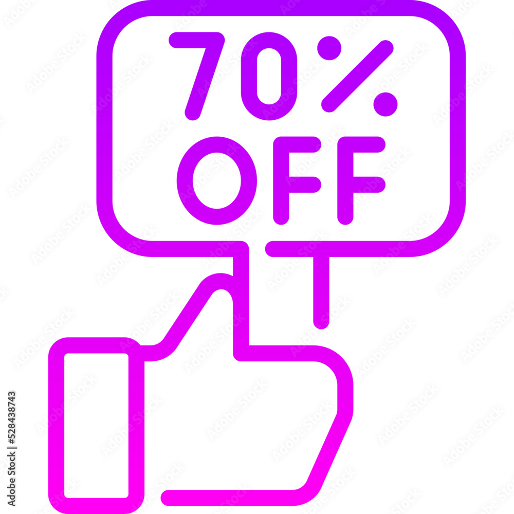 offer gradient icon offer gradient icon