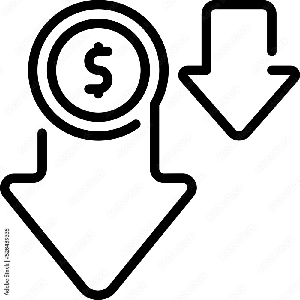 low price line icon low price line icon