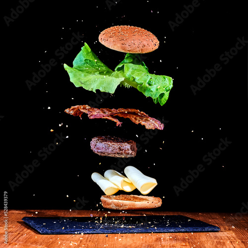 hamburgher scomposto photo