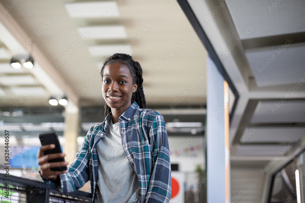 Portrait of African American female high school student Portrait of African American female high school student
