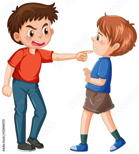 A boy get bullied by his friend