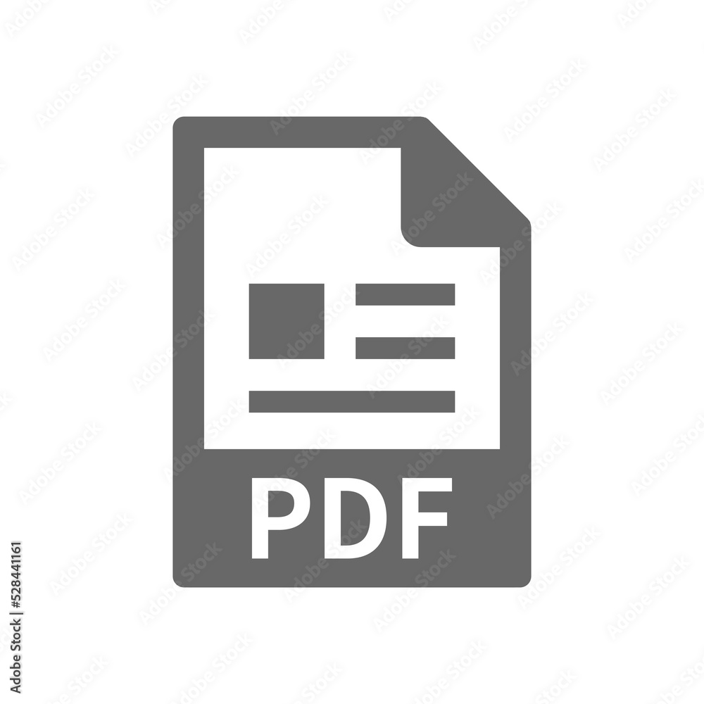 Pdf file download vector icon. Save or load pdf format symbol. Pdf file download vector icon. Save or load pdf format symbol.
