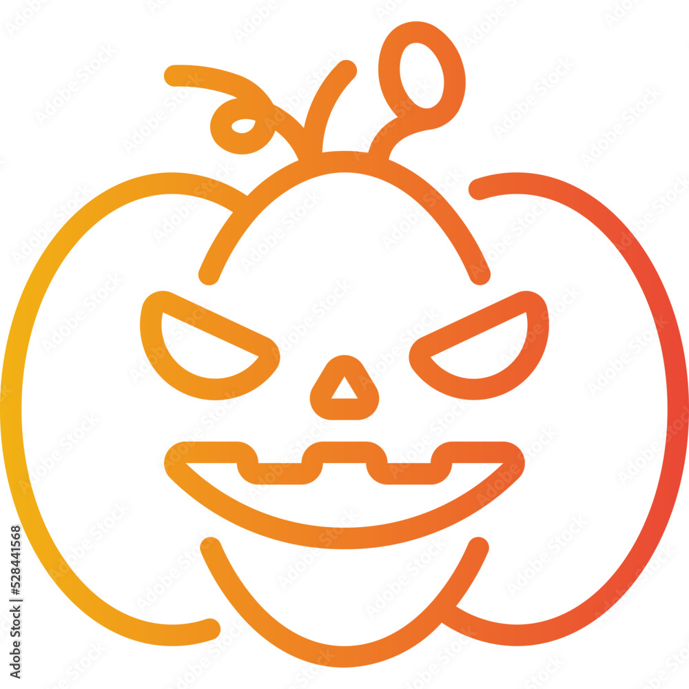 Obraz premium pumpkin gradient icon