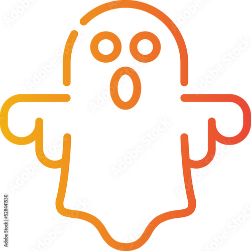 ghost gradient icon