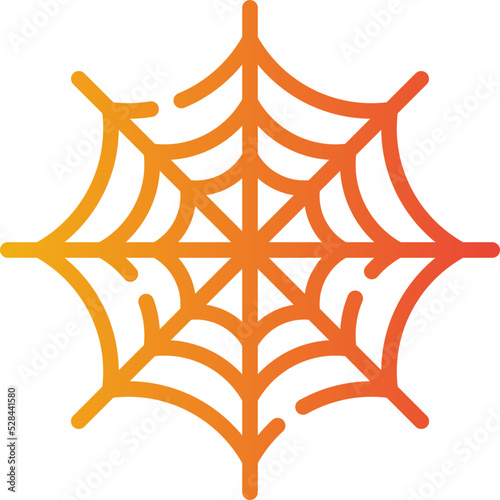 spider web gradient icon