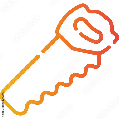 handsaw gradient icon photo