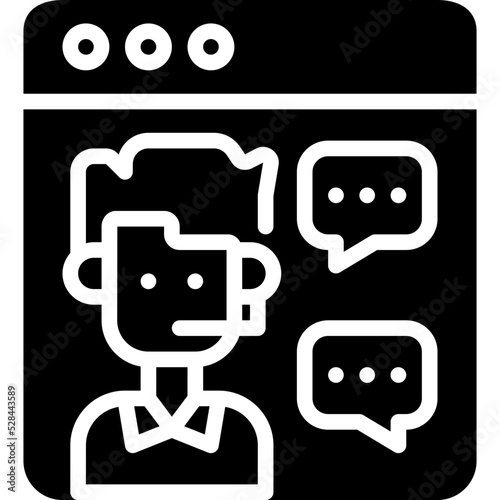 pay per click glyph icon