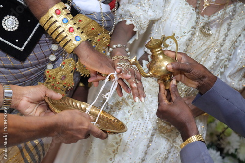 Festival celebration on the wedding function