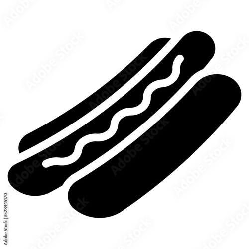 hotdog glyph icon