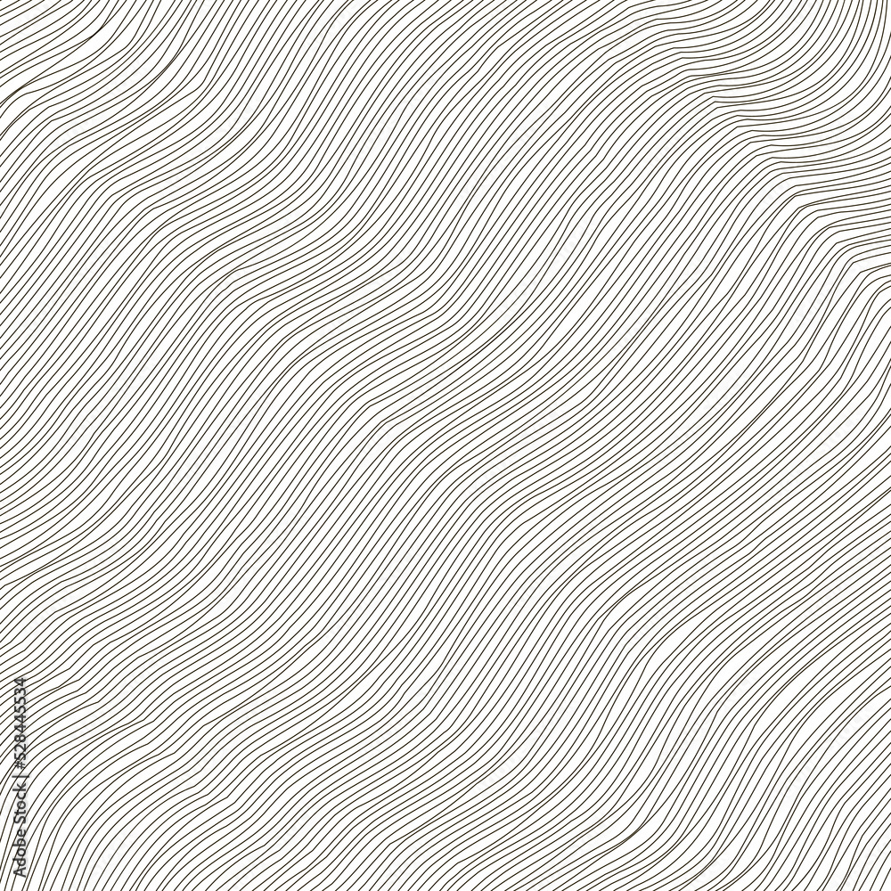 Wave Stripe Background. Grunge Line Textured Pattern.