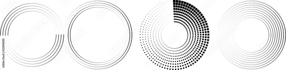 Halftone dots in circle form. round logo . vector dotted frame . design element Halftone dots in circle form. round logo . vector dotted frame . design element