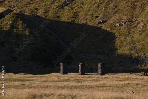 the abandoned quarry at the top of Clee hill photo