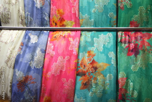 fabric for tradtional dress for women in urfa in Turkey photo