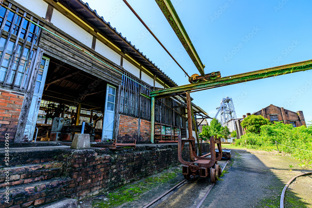 夏の万田坑 熊本県荒尾市 Manda pit in summer. Kumamoto-ken Arao city. 夏の万田坑 熊本県荒尾市 Manda pit in summer. Kumamoto-ken Arao city.