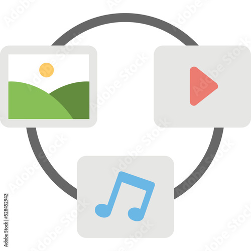 Media Marketing Vector Icon